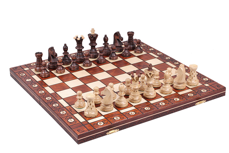 Conjunto de xadrez de madeira artistico - feito a mão, rei 11 cm!