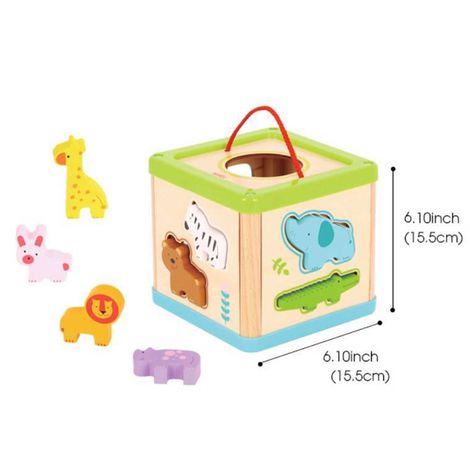 Cubo de Encaixe - Animais - Tooky Toy