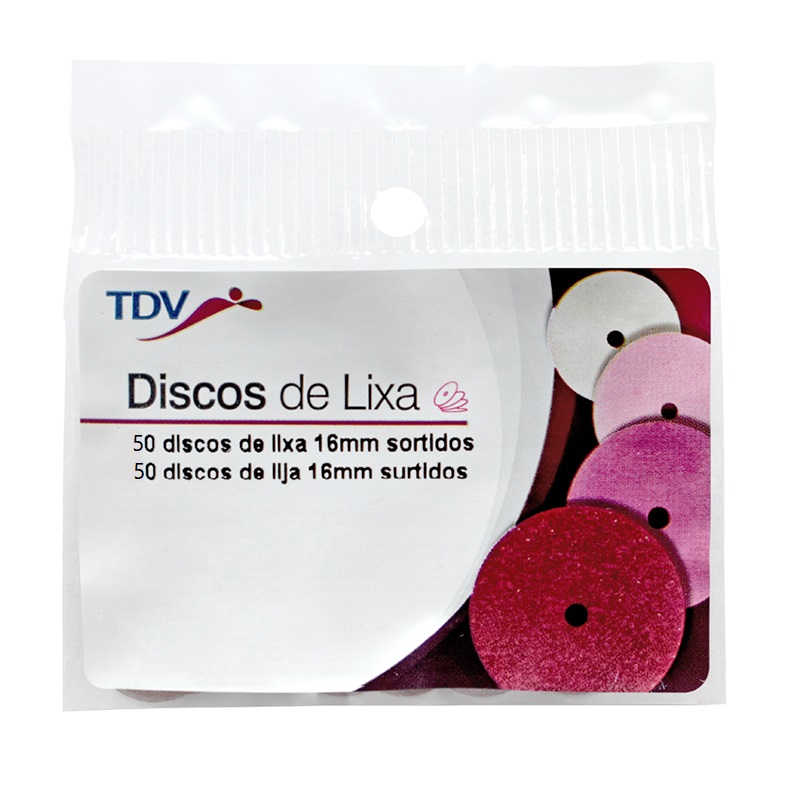 Disco de Lixa para Acabamento e Polimento 16mm Sortido - TDV - Foto 0