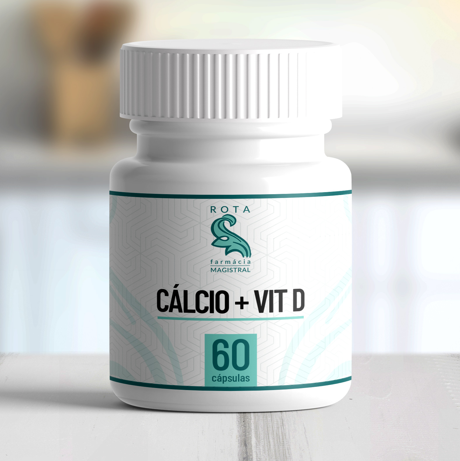 Cálcio + Vitamina D 60 cápsulas