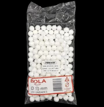 200 Bolas maciças de Isopor - 10mm