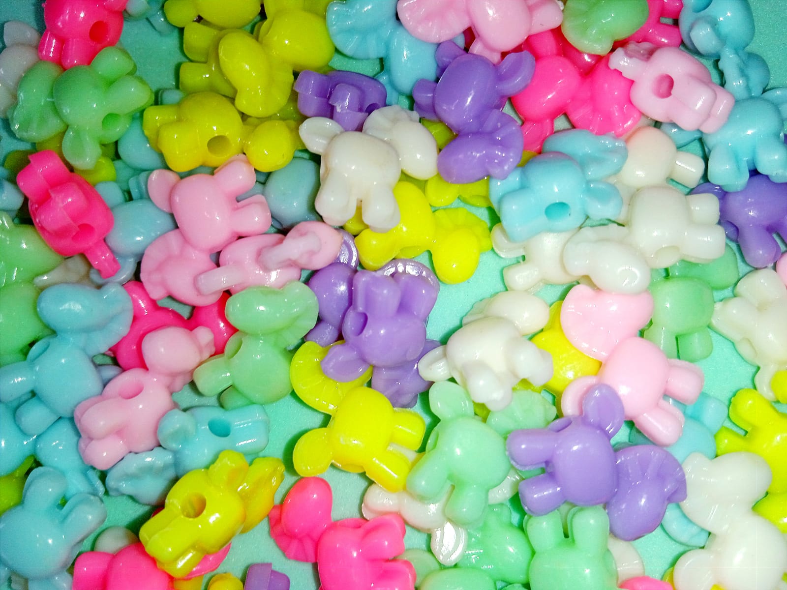 Miçanga Cavalinhos Coloridos Candy Colors - 30 unidades
