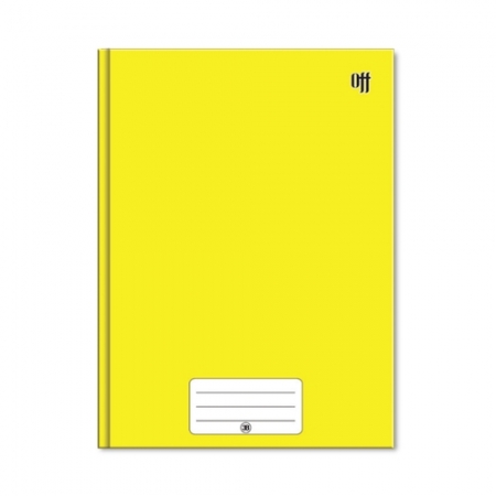 Caderno Brochura Off - Amarelo 48 Folhas