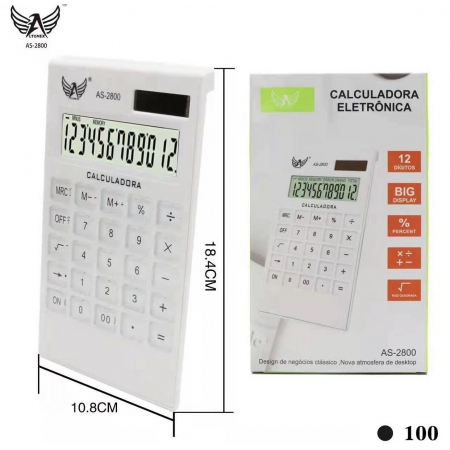 Calculadora Eletrônica Solar Ref: AS-2800
