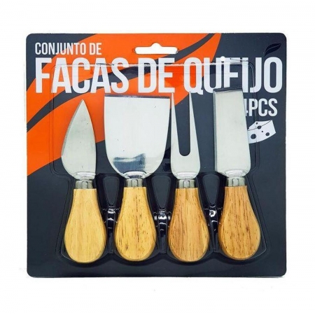 Kit de Facas de Queijo - 4 Peças