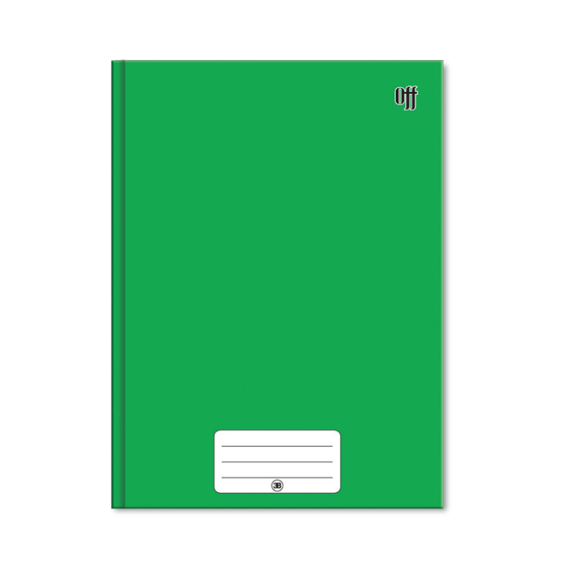Caderno Brochura Off - Verde 48 Folhas