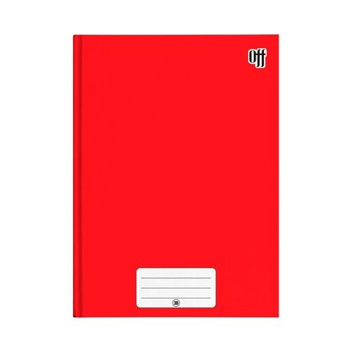 Caderno Brochura Pequeno Off - Vermelho 96 Folhas