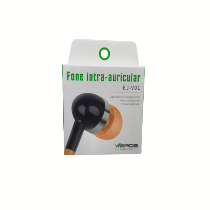 Fone de Ouvido Intra-auricular C/ Microfone 800mm Ej-v01