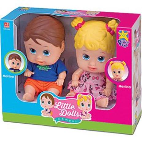 Little Dolls Boneca E Boneco Gemeos Ref:8037