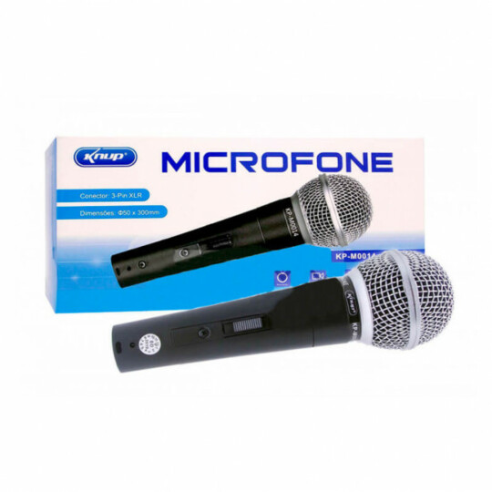 Microfone Profissional C/fio Kp-m0014