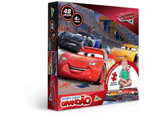 Quebra-cabeça Grandão Carros 48 Peças Cod: 2555