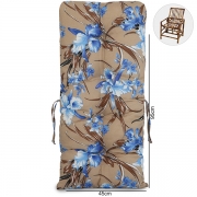 Almofada Para Cadeiras de Bambu e Vime Orquídea Azul
