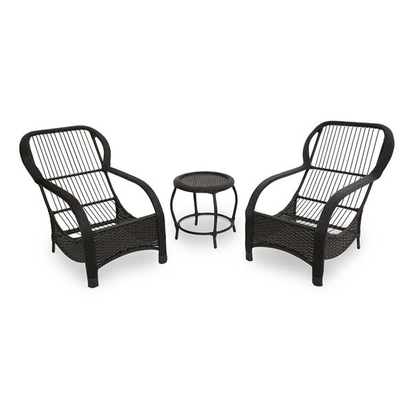 2 Cadeiras de Fibra Com Mesa e Almofadas Impermeáveis Tiffany