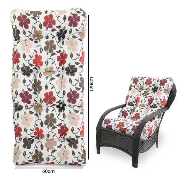 Almofada Para Cadeiras de Fibra Flores Hibiscos