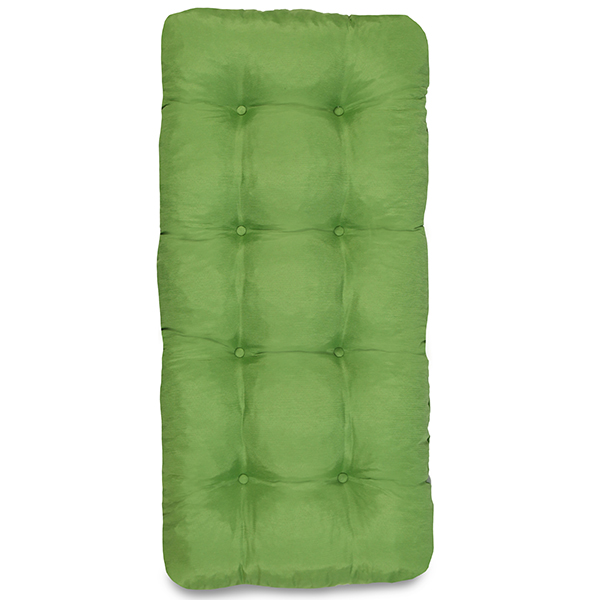 Cadeira de Fibra Com Almofada Verde