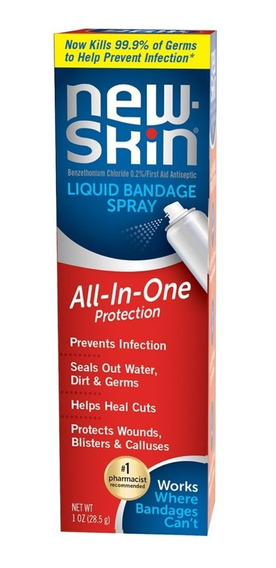 New Skin Bandage Liquid Spray - Curativo Líquido -  All in One - 28,5 g  - Rei do Wod