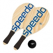 Raquete Frescobol Speedo - 2 Raquetes E 1 Bola - Azul