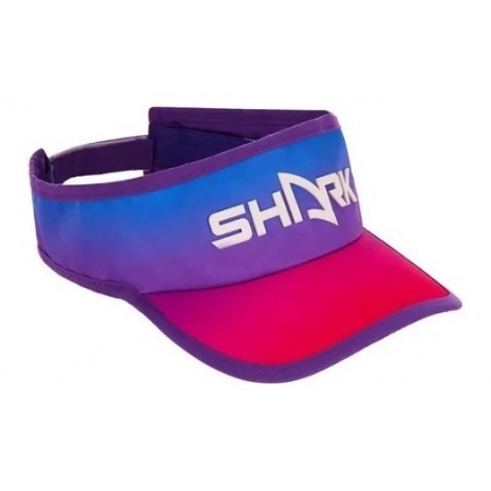 - Viseira Beach Tennis Shark Sunset Velcro - Azul E Pink