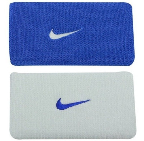 Munhequeira Nike Dri-fit Azul E Branco