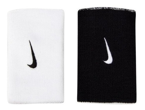 Munhequeira Nike Dri-fit Dupla Face Branco E Preto