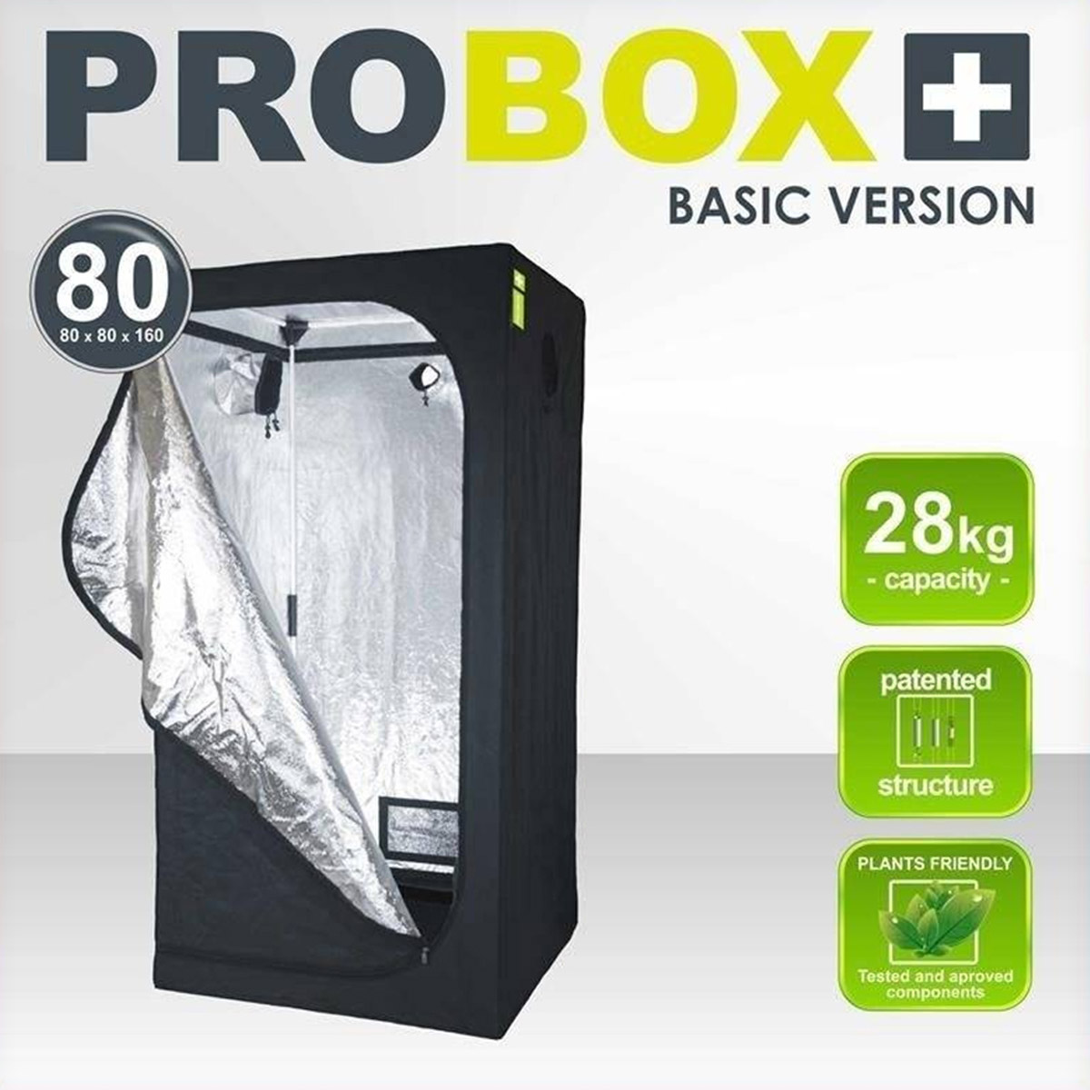 Estufa Pro Box Basic Pro 80 - 80x80x160 cm
