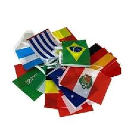 Bandeirola Países Da Copa C/12 bandeiras Sortidas