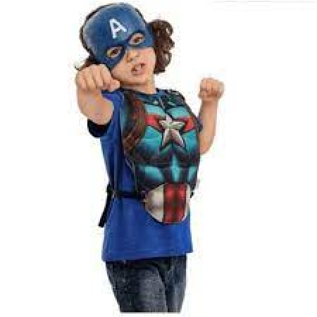 Fantasia Kit Peitoral e Máscara Capitão América Avengers-Regina