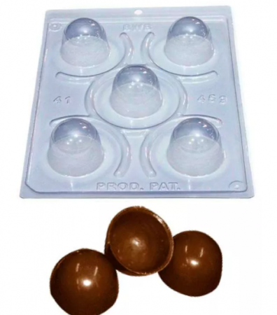 Forma de Chocolate Acetato com Silicone Trufa Pequena Especial - BWB