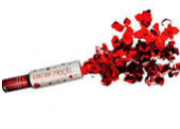Lança confete explode corações vermelho 30cm Popper