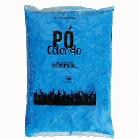 Pó Color Azul 100g Chá revelação - Popper