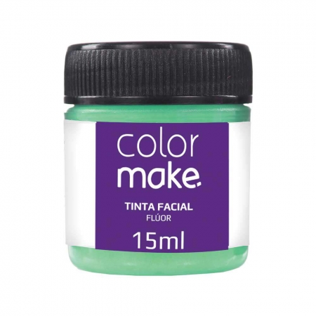 Tinta Facial Fluorescente 15ml Verde Neon - Color Make