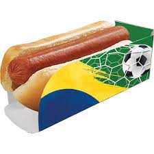 Caixa para Hot Dog Brasil 2022 C/8un- Festcolor