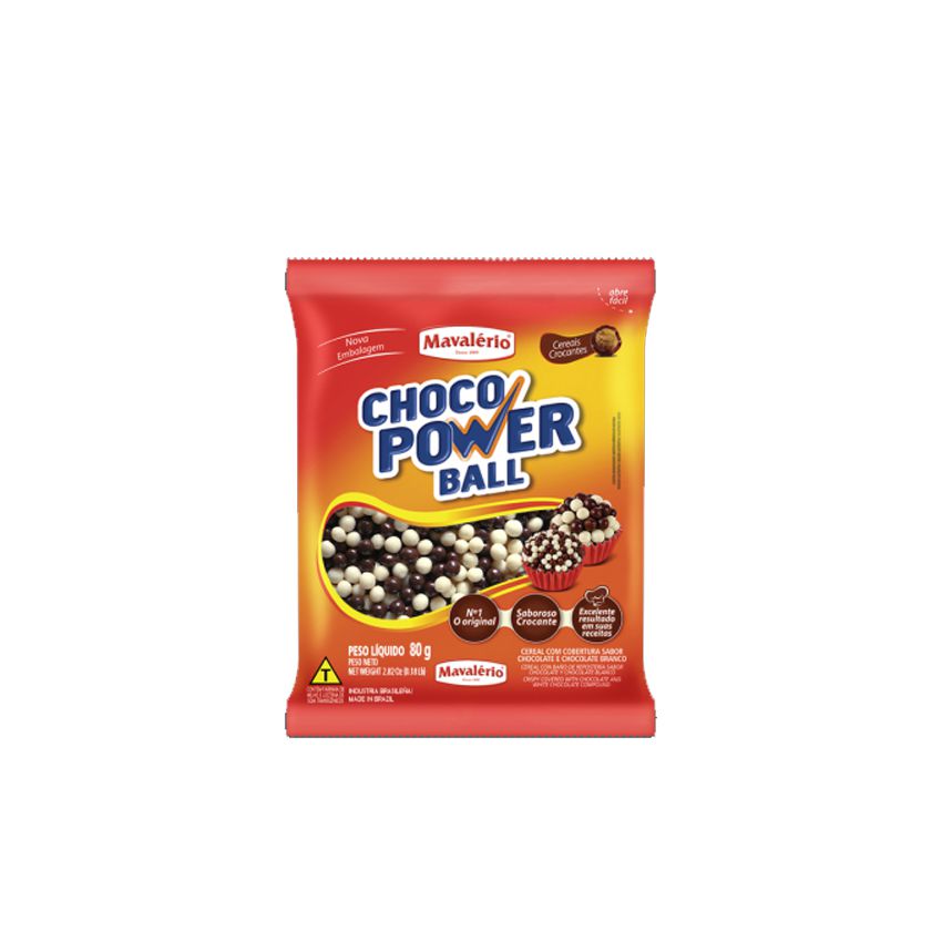 Cereal Crocante Choco Power Ball 80g - Mavalério