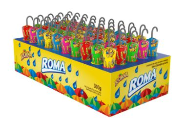 K-chuva display 300g ao leite - Chocolates Roma