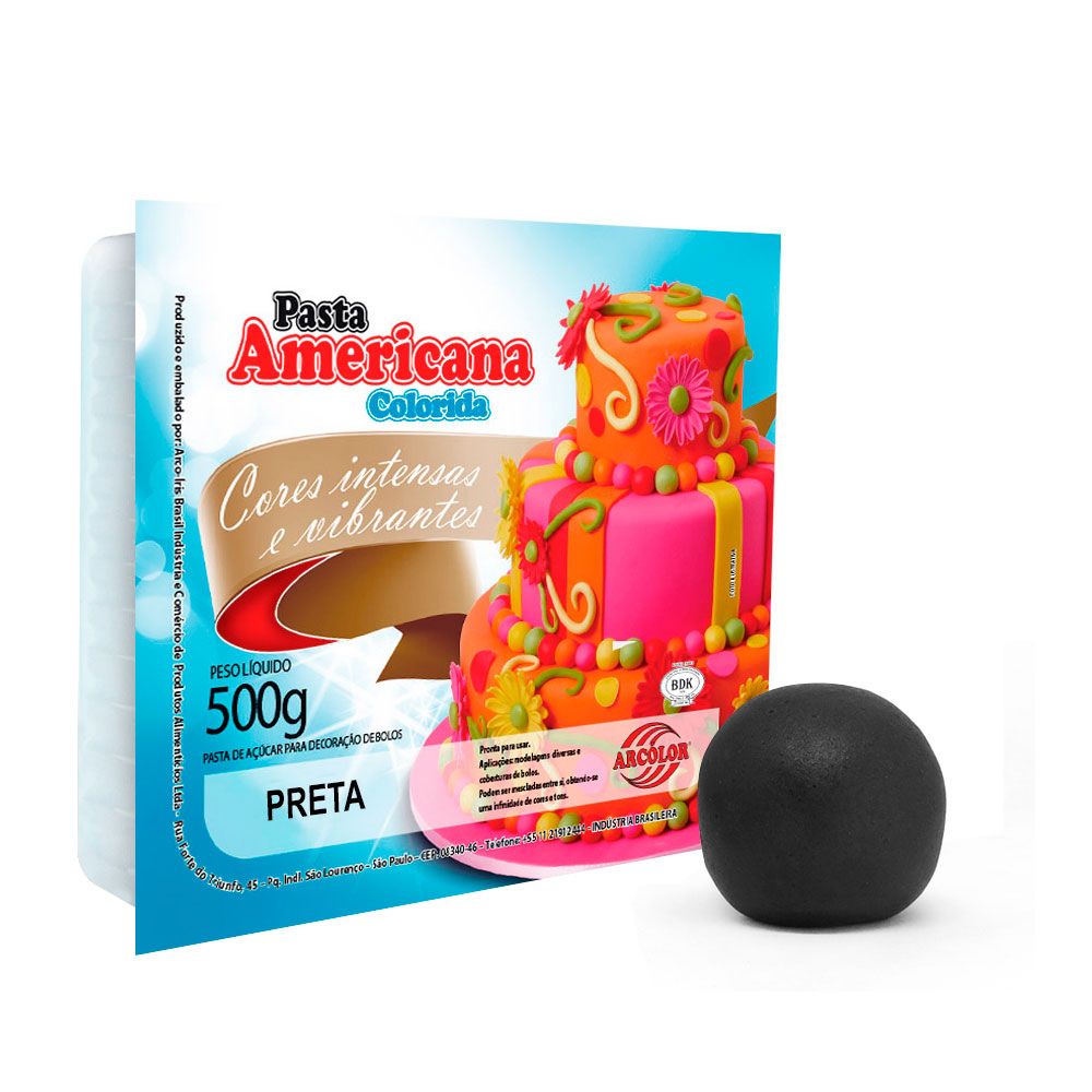 Pasta Americana Preta 500g - Arcolor