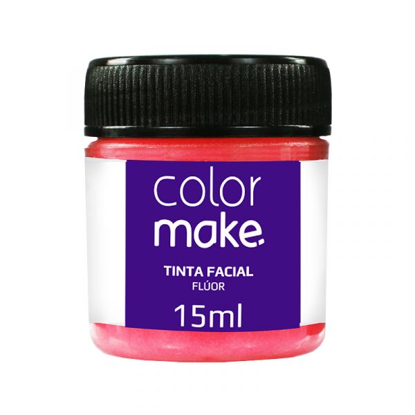 Tinta Facial 15ml Vermelha Fluor - ColorMake