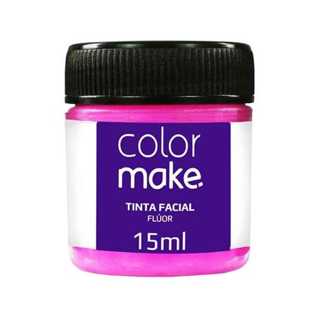 Tinta Facial Fluorescente 15ml Pink - ColorMake