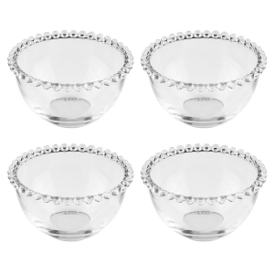 Conjunto de 4 Bowls Pearl 14 cm Wolf - Cristal