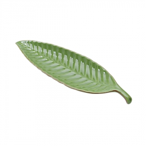 Prato Dec Banana Leaf Verde 36x10x3cm
