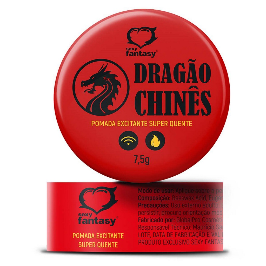 Pomada Excitante Dragão Chinês 7,5g