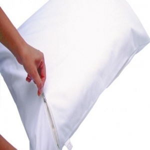 Capa Para Travesseiro Dry Adulto Com Ziper Pvc Central Do Alergico - Foto 1