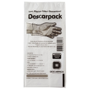 Luva Plastica Esteril Com 100 Ref 590101 Descarpack - Foto 5