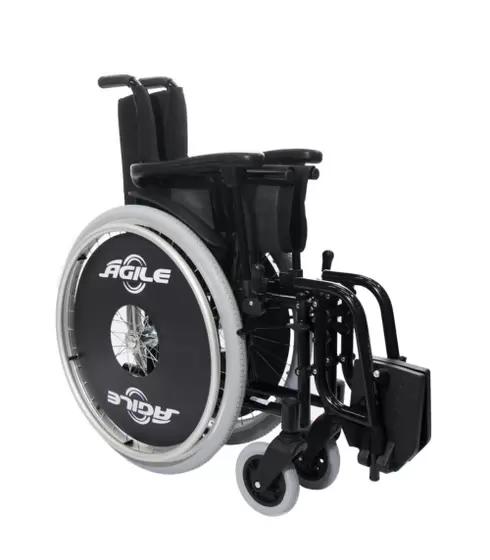 Cadeira de Rodas Dobrável em Alumínio Agile Jaguaribe - Foto 2