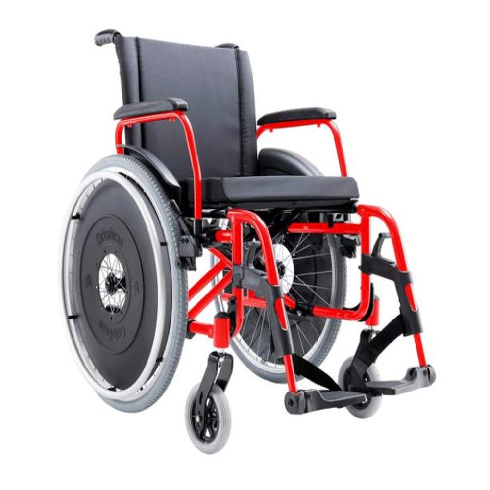 Cadeira de Rodas Dobrável em Alumínio AVD Ortobras - Foto 5