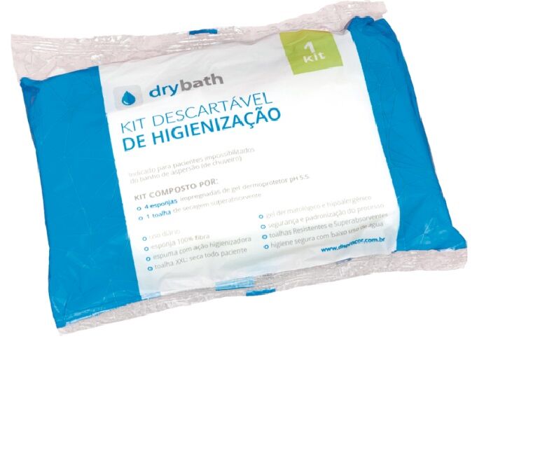Kit Desc De Higienizacao Drybath 4 Esponjas E 1 Toalha De Secagem Disprocor - Foto 0