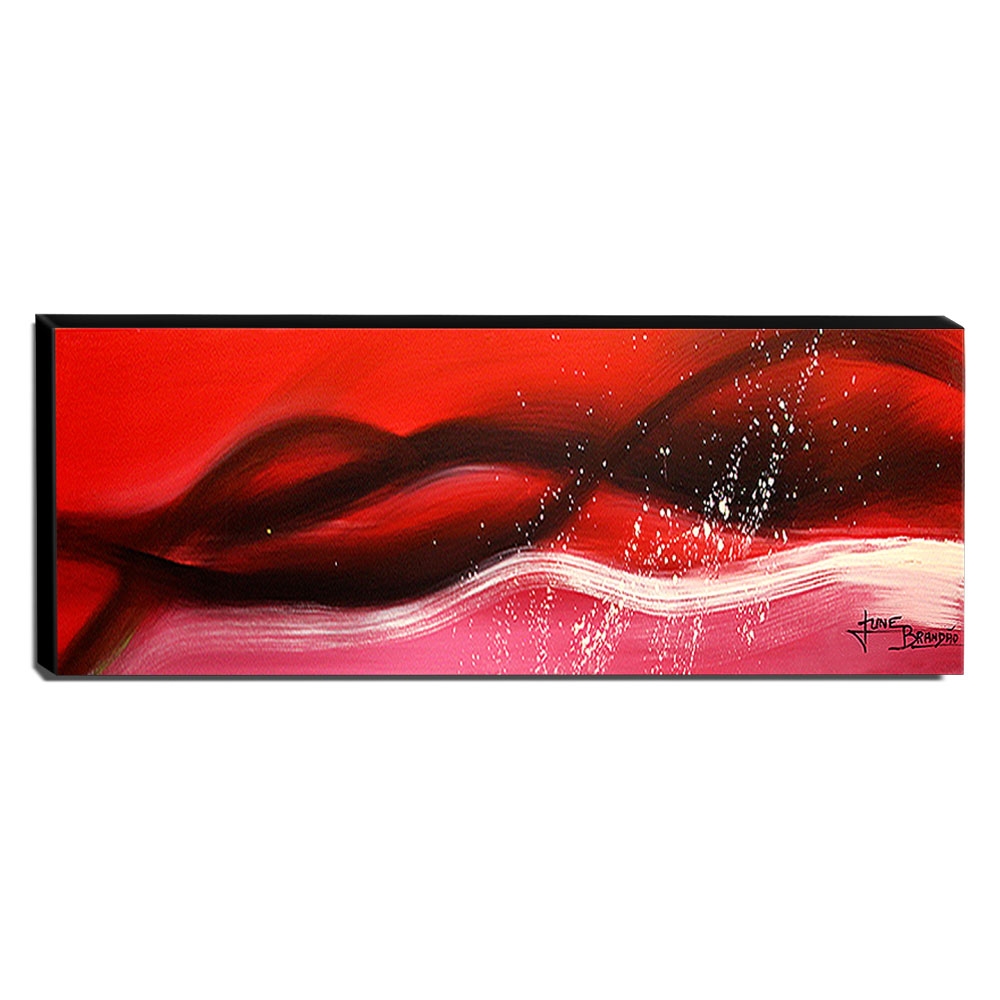 Quadro de Pintura Abstrato 40x105cm-1355