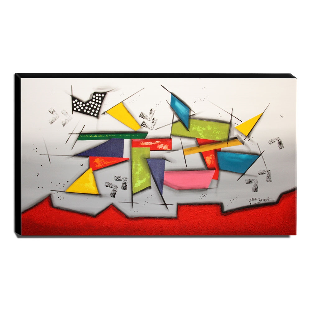 Quadro Decorativo Canvas Abstrato 60x105cm-QA-75