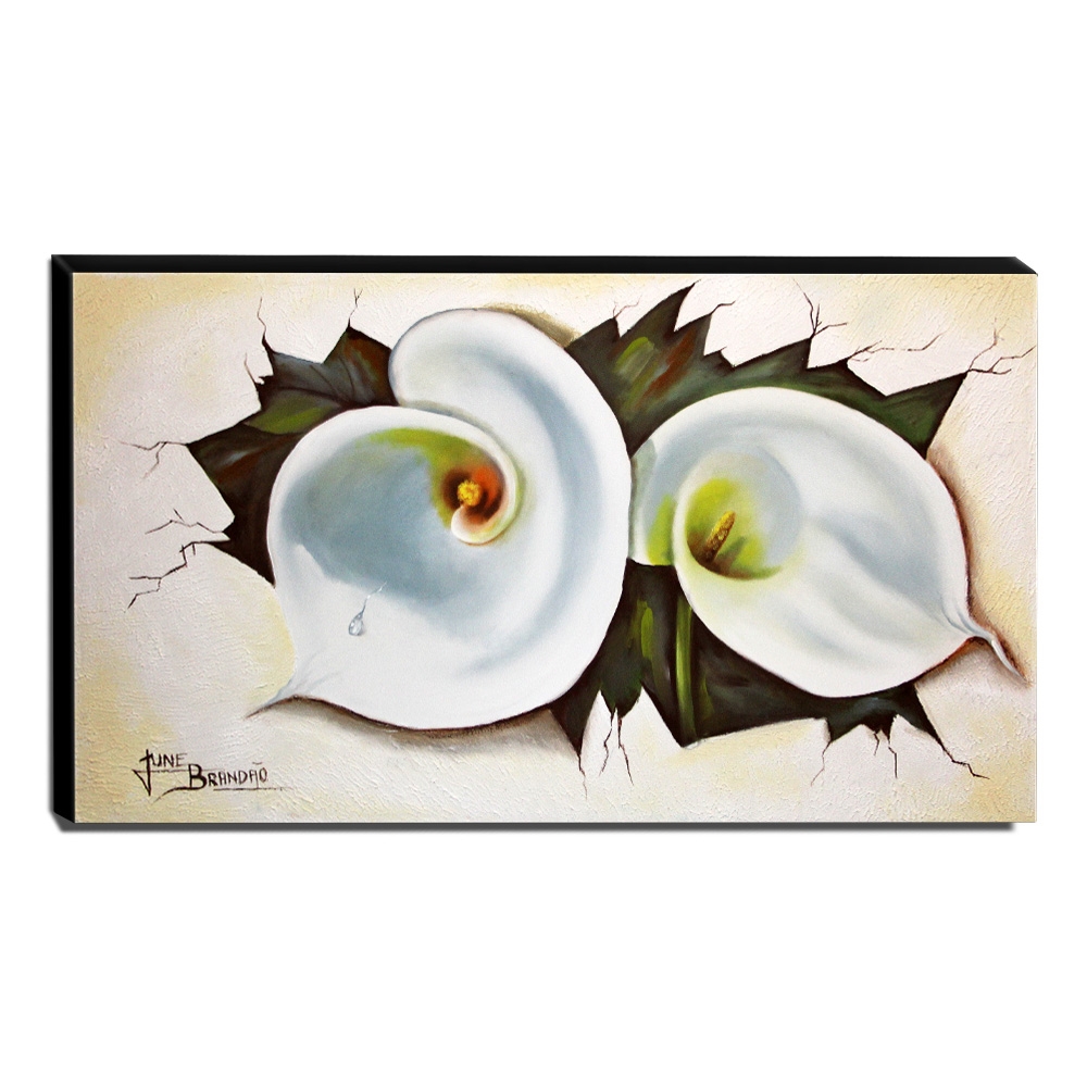 Quadro Decorativo Canvas Floral 60x105cm-QF23