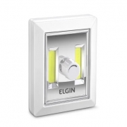 Luminaria Button Led Duplo 3w Dim. 6500k(Branca)Elgin 