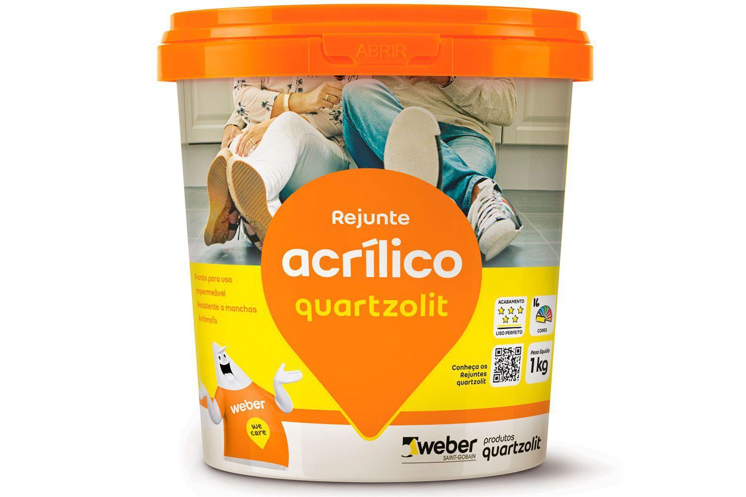 Rejunte Acrilico 1,0 Kg Bege Quartzolit 